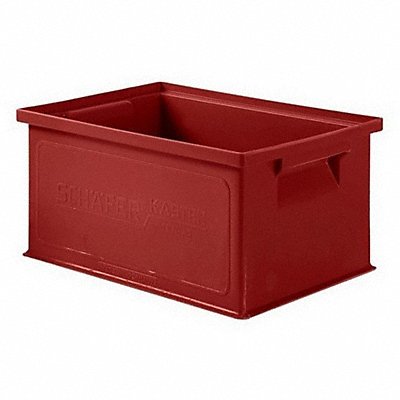 SSI SCHAEFER 1463130906RD1 Straight Wall Container Red Solid HDPE