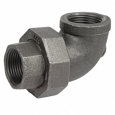 GRAINGER 4318000004 Union Elbow 90 deg 1 300 Black DI