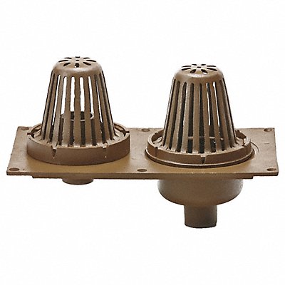 SMITH LIGHT COMMERCIAL 148Y02 Roof/Overflow Drain 2 pipe No-Hub