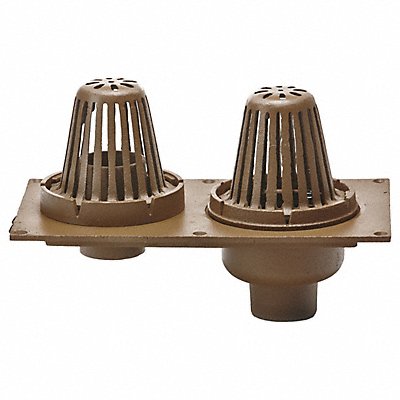 SMITH LIGHT COMMERCIAL 148Y03 Roof Drain 11-3/4 in H 3 pipe