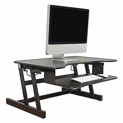 LORELL LLR81974 Standing Desk Converter 32 in W Black