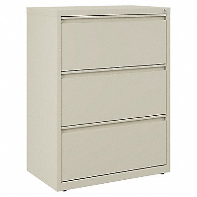 HIRSH 14973 Lateral File Cabinet 40-1/4 in H Putty