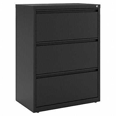 HIRSH 14974 Lateral File Cabinet 40-1/4 in H Black