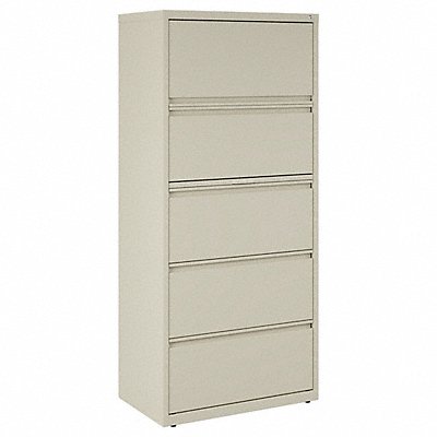 HIRSH 14979 Lateral File Cabinet 67-5/8 in H Putty