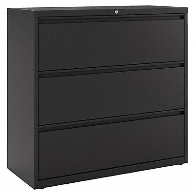 HIRSH 17644 Lateral File Cabinet Black 40-1/4 in H