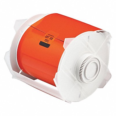 BRADY 99219 Tape Cartridge Orange 50 ft L 4 in W