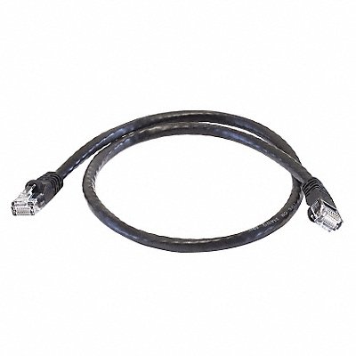MONOPRICE 3419 Patch Cord Cat 6 Booted Black 2.0 ft.
