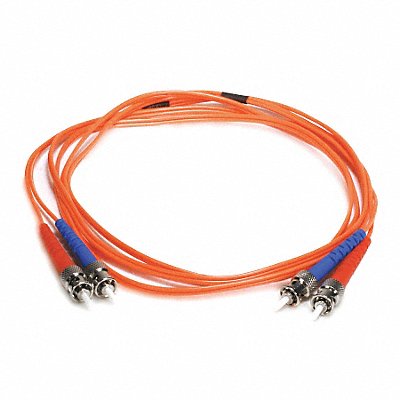 MONOPRICE 2602 Fiber Cord Duplex ST ST 2m Orange
