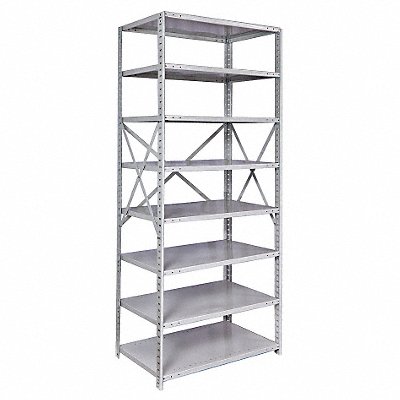 HALLOWELL 471324PLAM Metal Shelving Cap 350 lb 24inx84inx48in