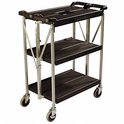 GRAINGER SBC152103 Folding Cart 29 1/2 in L Plastic