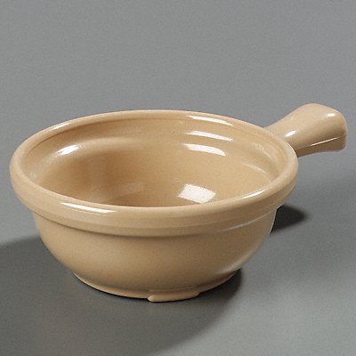 CARLISLE 7006GR19 Handled Soup Bowl 4 5/8 in Dia 8 oz PK24