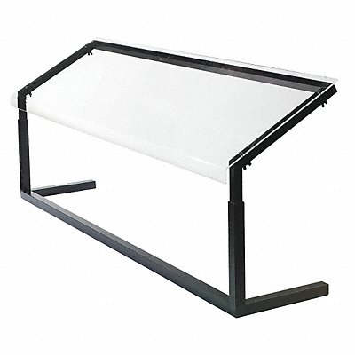 CARLISLE 924803 Sneeze Guard 48x17.25x12.44 in Black