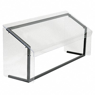CARLISLE 914803 Sneeze Guard 48x25.5x18 in Black