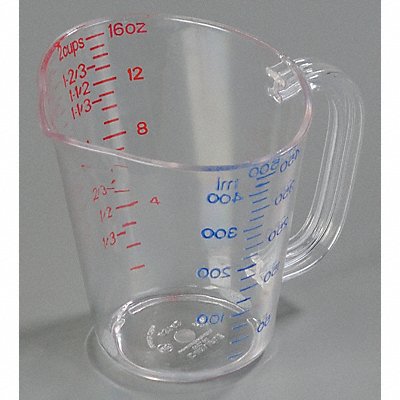 CARLISLE 4314207 Measuring Cup Clear Plastic PK6