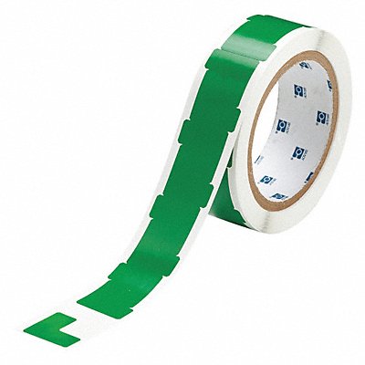 BRADY 121416 Floor Tape Green 1 inx1 in L PK750
