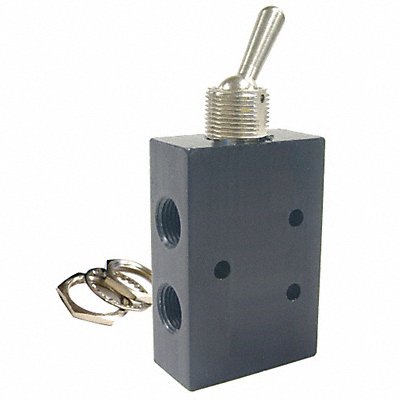 PNEUMADYNE INC HM4518DT Toggle Valve 4Way 1/8 In NPT