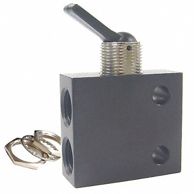 PNEUMADYNE INC C040401 Toggle Valve NC 1/8 In NPT