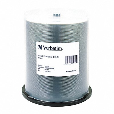 VERBATIM VER95251 CD-R Disc 700 MB 80 min 52x PK100