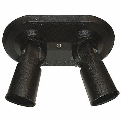 W F HARRIS LIGHTING 201BK Lampholder INC Surface Mnt Black 2 Heads