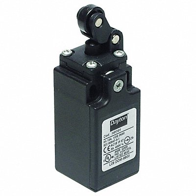 DAYTON 14H181 Limit Switch Roller Lever Plunger 1NO/1NC