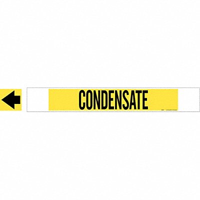 BRADY 5662HPHV Pipe Marker Condensate 4 in H 24 in W