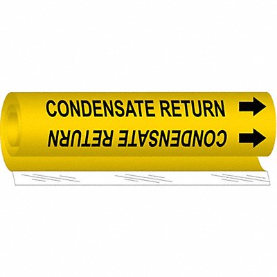 BRADY 5664II Pipe Marker Condnsate Return 26in H 12in W