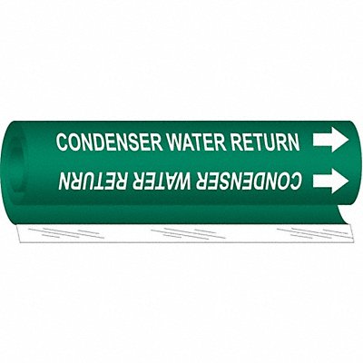 BRADY 5665II Pipe Markr Condenser Water Return 26in H