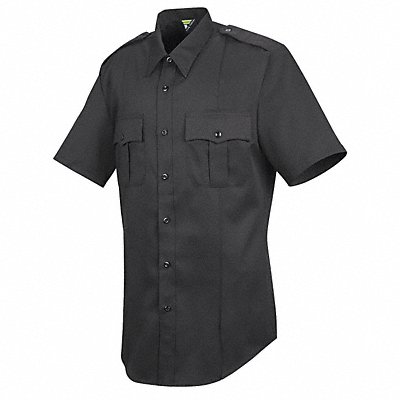 HORACE SMALL HS1230SS175 Sentry Shirt SS Black Neck 17-1/2 in