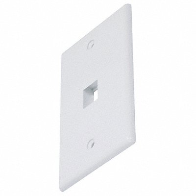 MONOPRICE 6725 WallPlate Blank Keystone 1 Hole White
