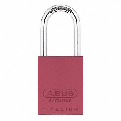 ABUS 83AL40200KARed Keyed Padlock 29/32 in Rectangle Red