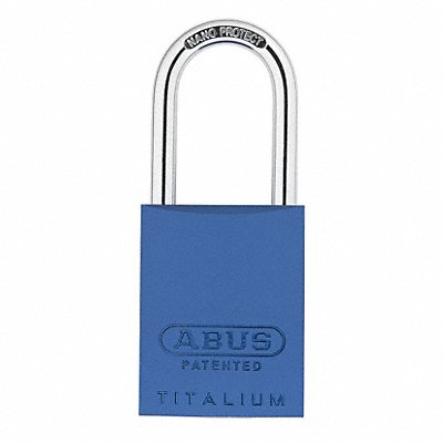 ABUS 83AL40300KDBlue Keyed Padlock 29/32 in Rectangle Blue