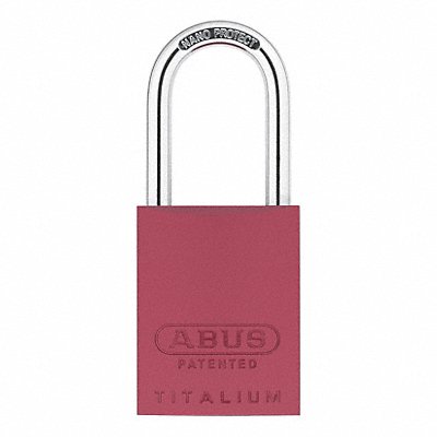 ABUS 83AL40200KDRed Keyed Padlock 29/32 in Rectangle Red