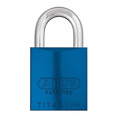 ABUS 83AL45200KABlue Keyed Padlock 15/16 in Rectangle Blue