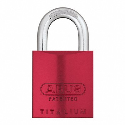 ABUS 83AL45300KDRed Keyed Padlock 15/16 in Rectangle Red