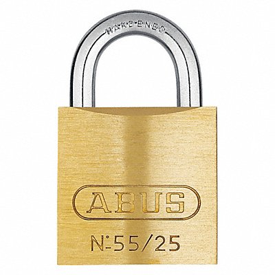 ABUS 5525KD Keyed Padlock 15/32 in Rectangle Gold