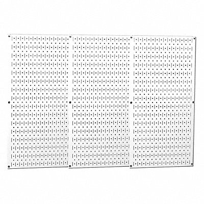 WALL CONTROL 35P3248WH G0361 Pgbrd Panel 3/4 x32 x48 in Crcl Slttd