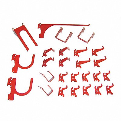 WALL CONTROL 35KDLXRD G0364 Slotted Toolboard Hook Kit 1 in