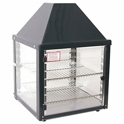 WISCO 00690162001BLK1 Heated Display Case 2 Shelf