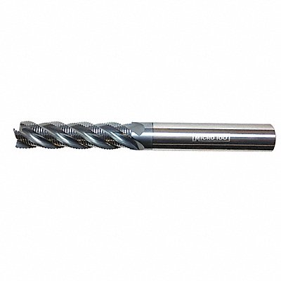 MICRO 100 SHL6254X Square End Mill Single End Carbide 5/8