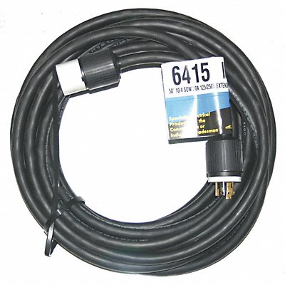 SOUTHWIRE 6415 Extension Cord 50ft 10Ga 30A SOW Blk