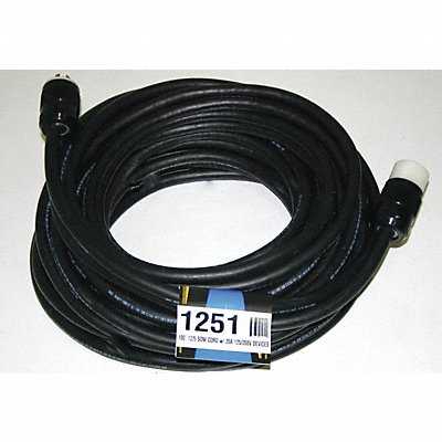 SOUTHWIRE 1251 Extension Cord 100ft 12Ga 20A SOW Blk