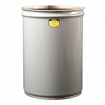 JUSTRITE 26001 Open-Head Drum 12 gal Grey