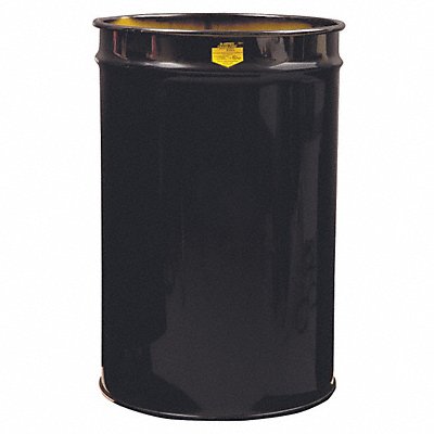 JUSTRITE 26014K Open-Head Drum 30 gal Blk