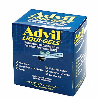 ADVIL 16902 Ibuprofen Pain/Fever Reducer 200mg PK100