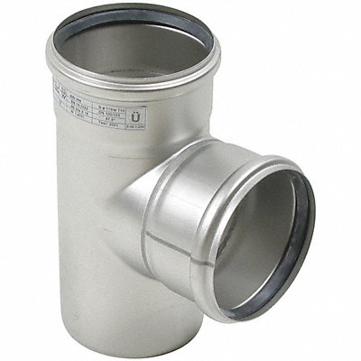 BLUCHER T4x490316 90 Tee SS 4 in Pipe Size Socket 29 PSI