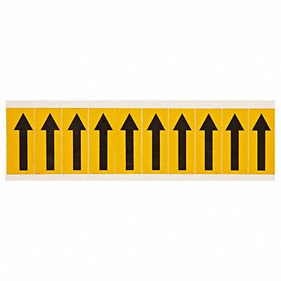 BRADY 1534ARO Symbol Label Arrow 2-1/4 in H PK10