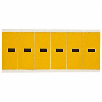 BRADY 1550DSH Numbers And Letters Dash Black On Yellow