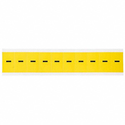 BRADY 3430DSH Numbers And Letters Blk On Yellow Dash PK10