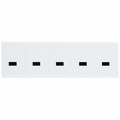 BRADY 9714DSH Numbers And Letters Dash Black On White