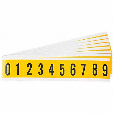 BRADY 1530KIT Numbers Label Kit 0 Thru 9 PK25